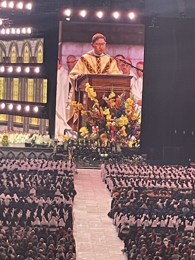 Cardinal Luis Tagle during his homily at the National Eucharistic Congress Image provided by Antoinette Mensah