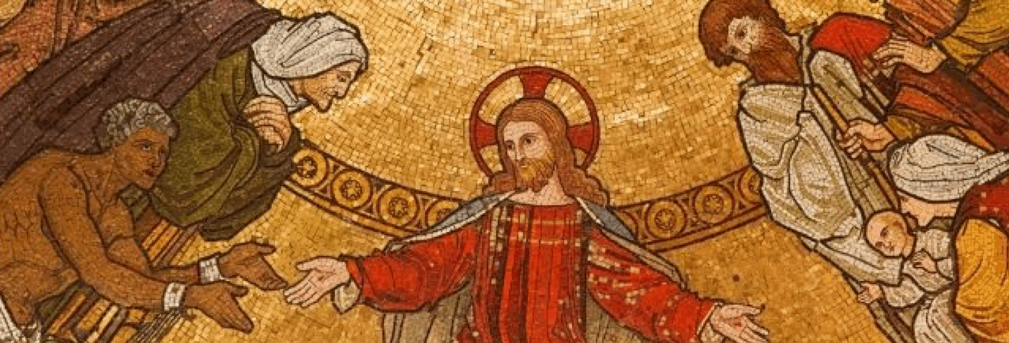 Jesus and People Mosaic