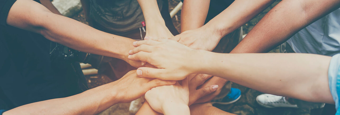 Mission Opportunities Hands joined together in a circle for mission opportunities