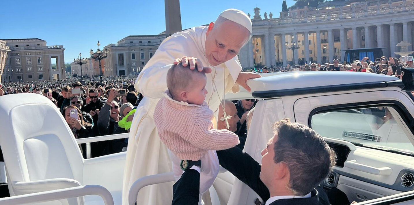 Pope Leo baby Pilgrimage 2025b